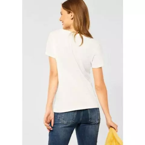 Street One shirt met 316801 off print white 20108