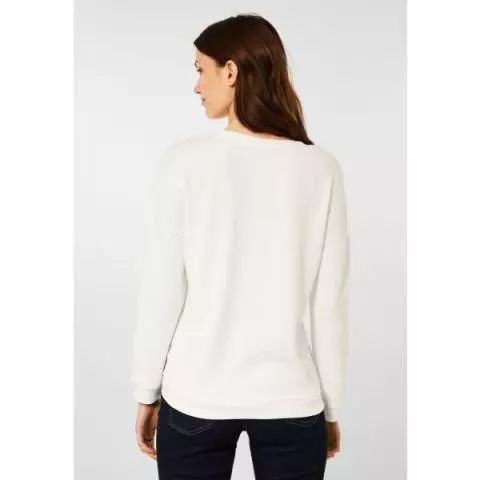 Cecil structuur white 13474 318779 vanilla sweater