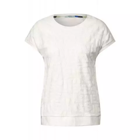 Cecil print shirt vanilla 13474 white 319407