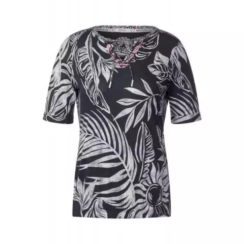 Cecil print shirt carbon grey 320054 22538