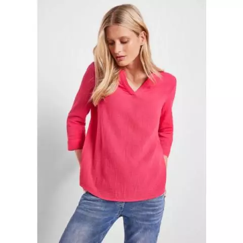 Cecil musselin blouse strawberry red 14472 343928