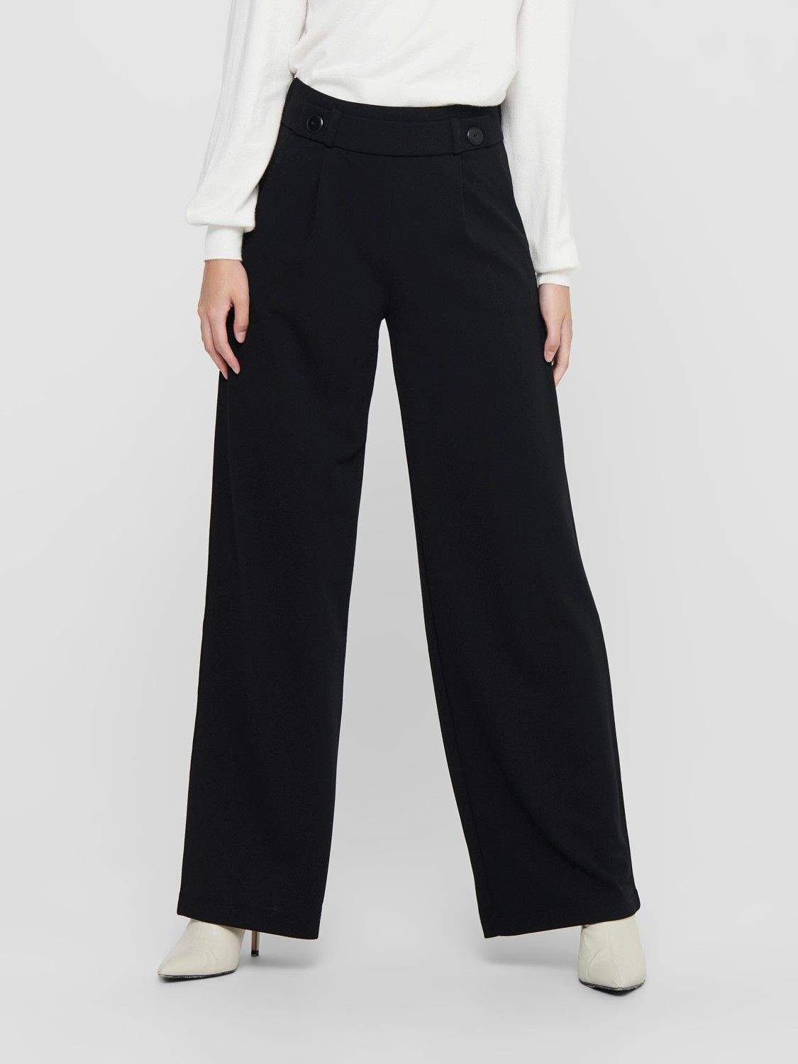 Jacqueline wijde pantalon zwart 15208430