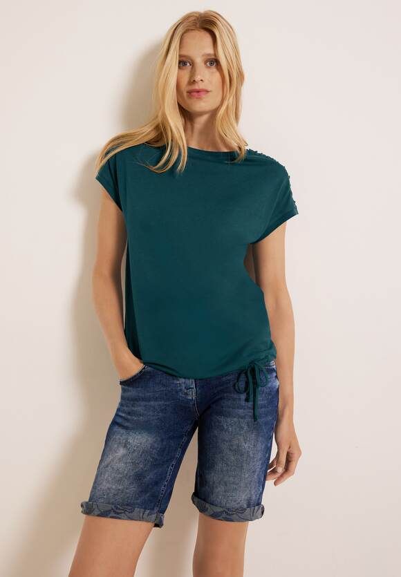 Ceccil shirt deep lake green 319602 14926