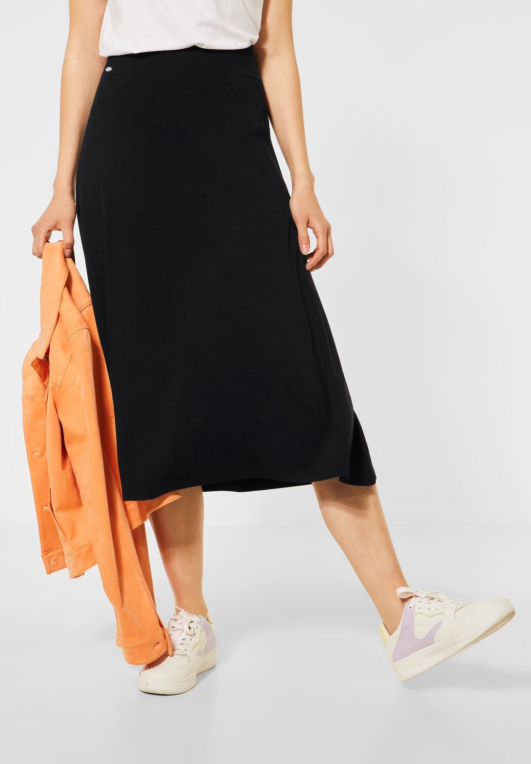 Midi rok zwart new arrivals