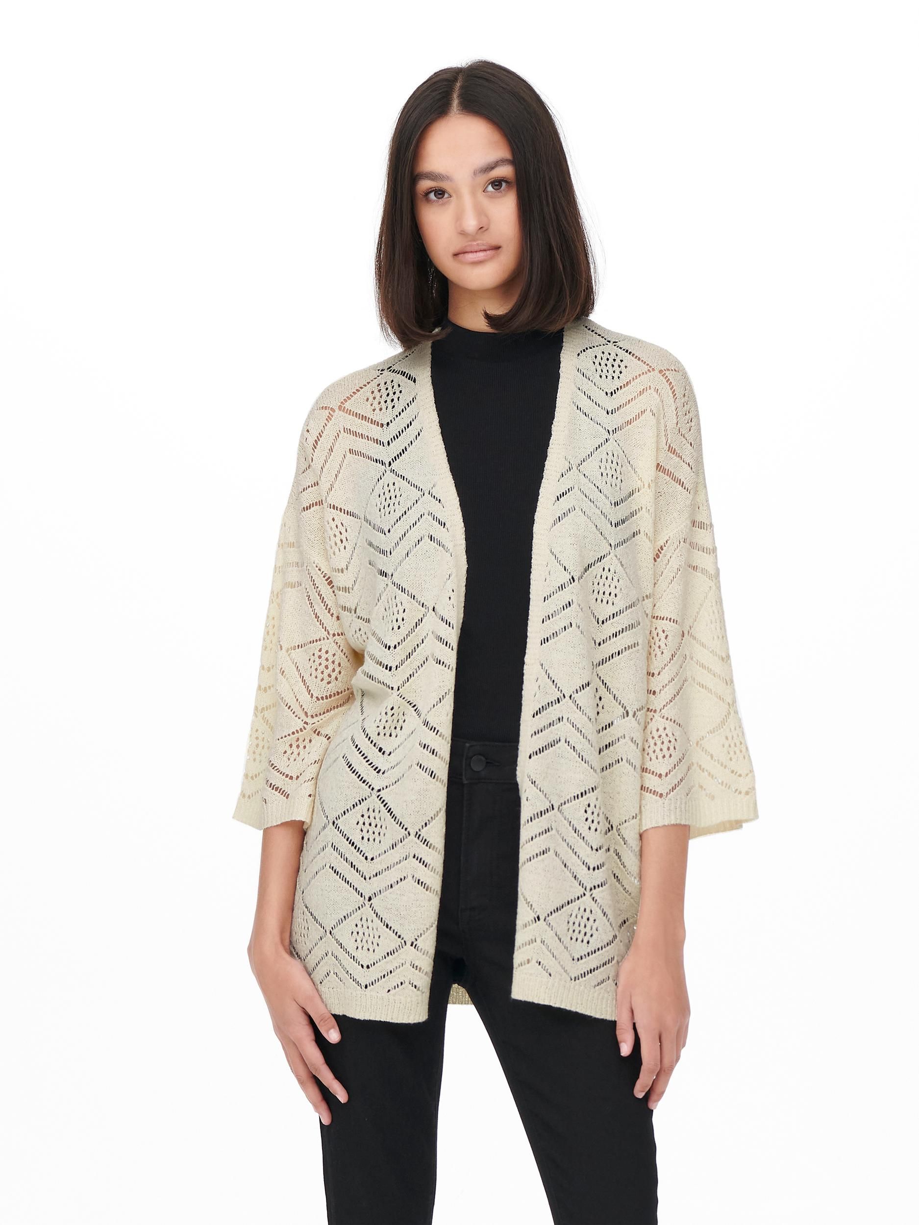 ik klaag klassiek Ga door JDY kimono vest eggnog 15254368