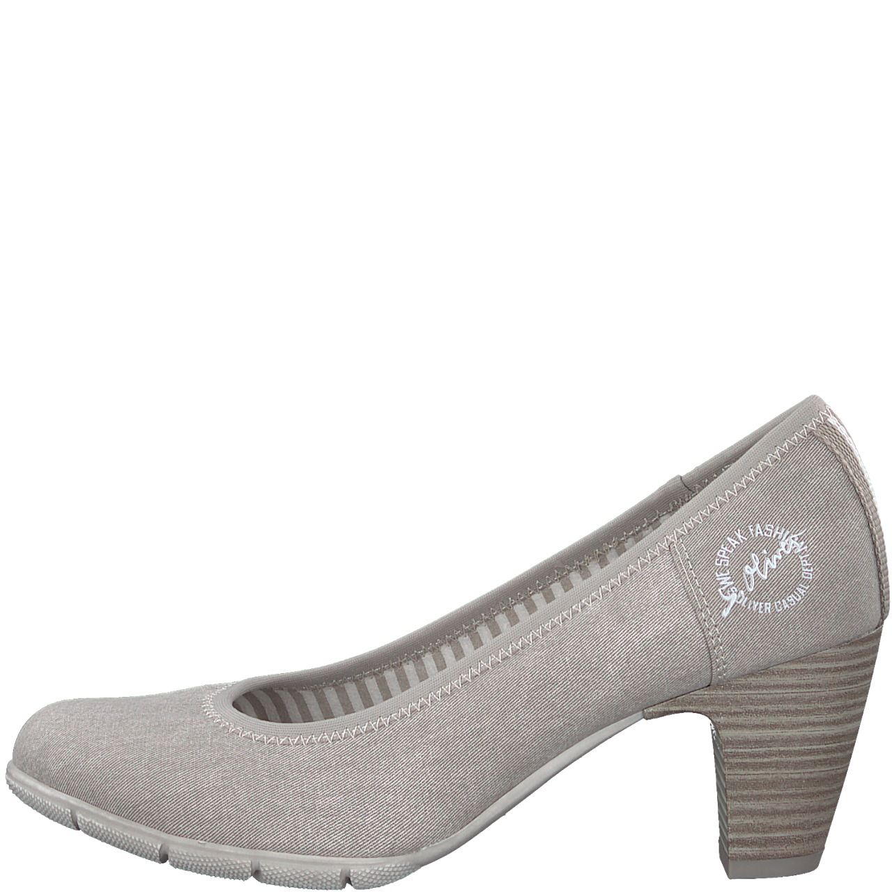 salto Vol Rimpelingen S. Oliver pump light grey 5-22405-20 210