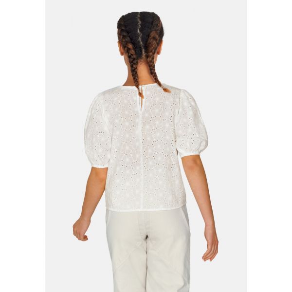 Sisters Point broderie blouse off white UBA-SS