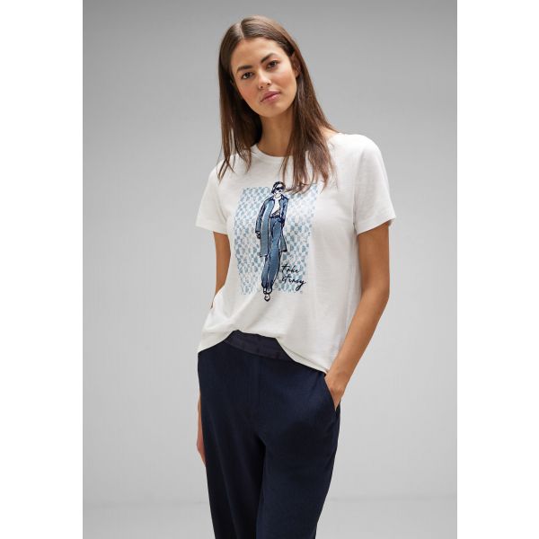 shirt Street 3010 One 320368 white off front print