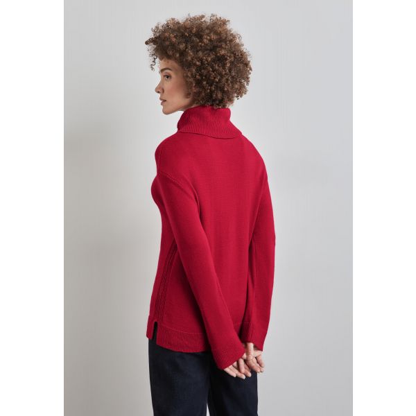 Street One coltrui met knopen autumn red