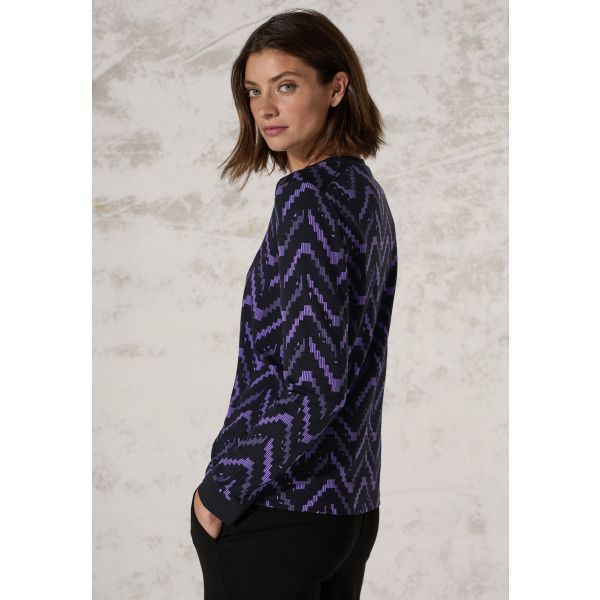 Cecil print shirt gentle lilac 321891 26037