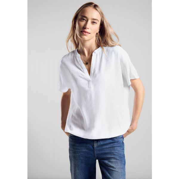 Street One structuur blouse white 344821 10000