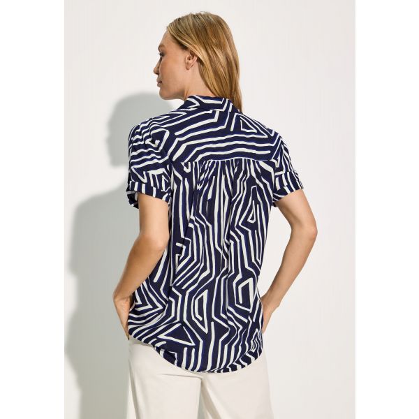 Cecil print blouse universal blue 344907 35512