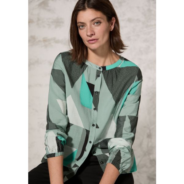 Cecil print blouse salvia green 345183 36259