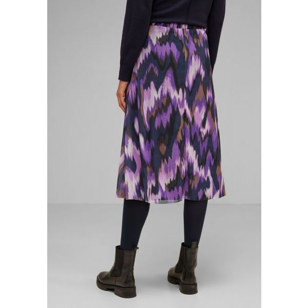 Street One mesh print rok pure lilac 361395 35408