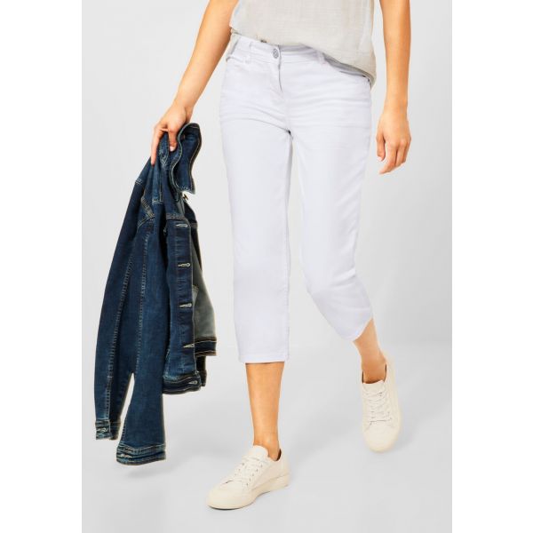 Cecil witte capri denim broek 375351 10438