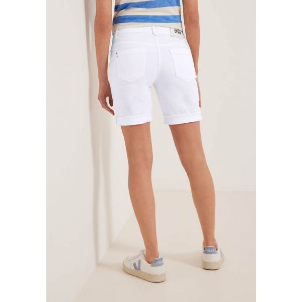 Cecil denim short Scarlett white 376015 10000