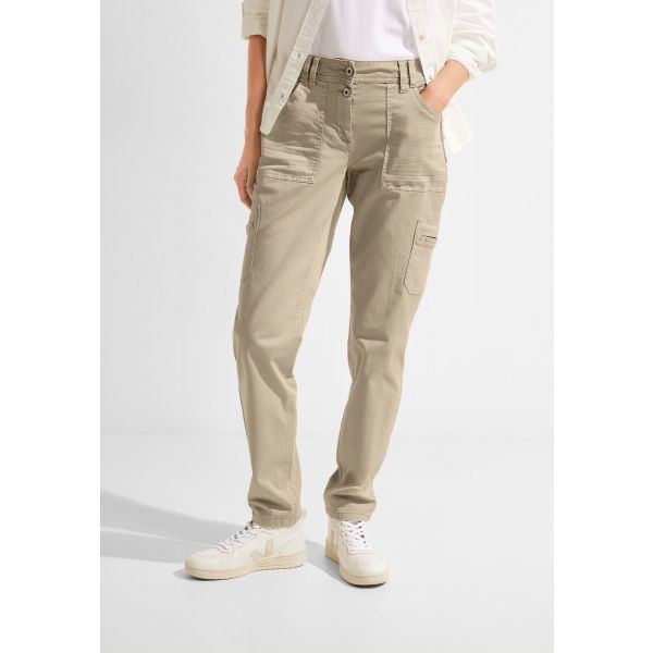 Cecil cargo broek soft sand beige 376767 14605