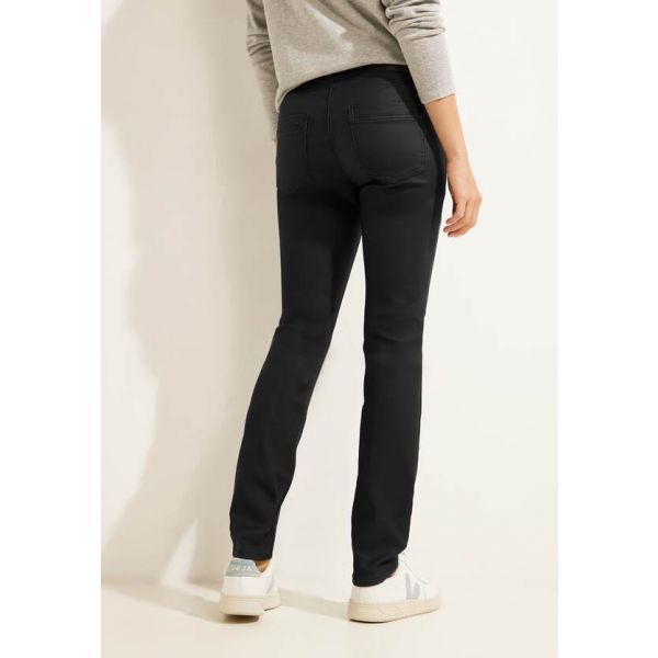 Cecil coated Toronto broek black 376831 10001