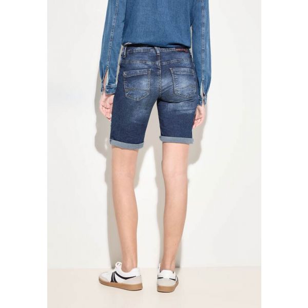 Cecil denim short Scarlett mid blue 377200 10235