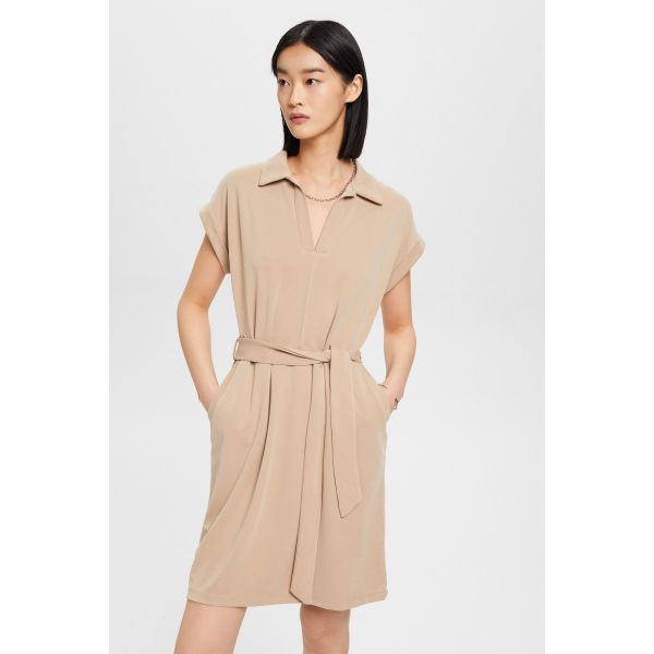 Esprit cupro dress taupe 993EE1E303 240