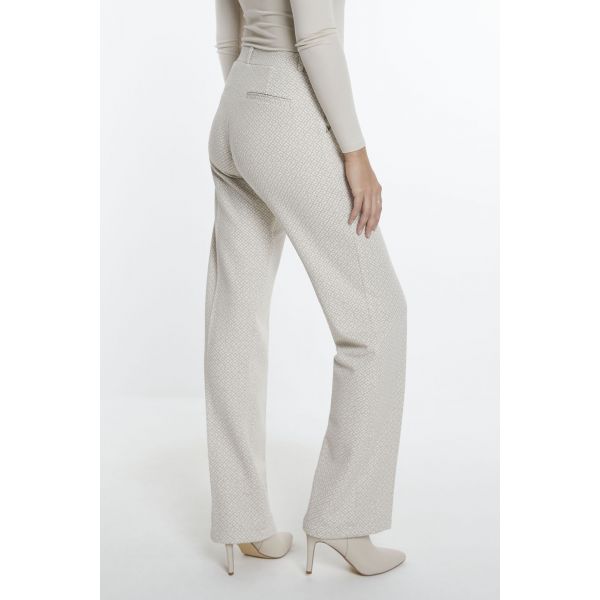 Para Mi jacquard broek Hannah beige 241.189018 P15