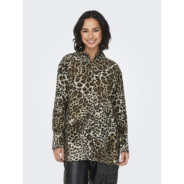 JDY leopard print blouse seedpearl 15302557