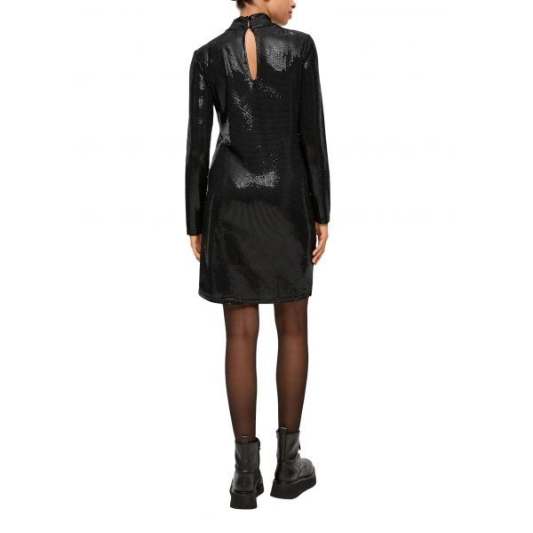 QS by S. Oliver shine jurk black 2137471