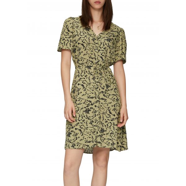 QS by S. Oliver print jurk green 2147457 72A0