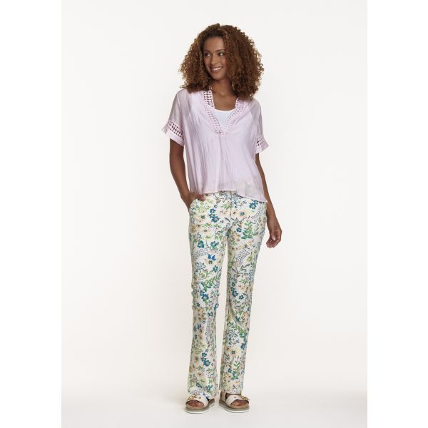 Tramontana print broek whites Q01-08-101